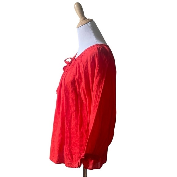 Cleobella Ryan Blouse in Cherry Red Size Medium New - Picture 4 of 16